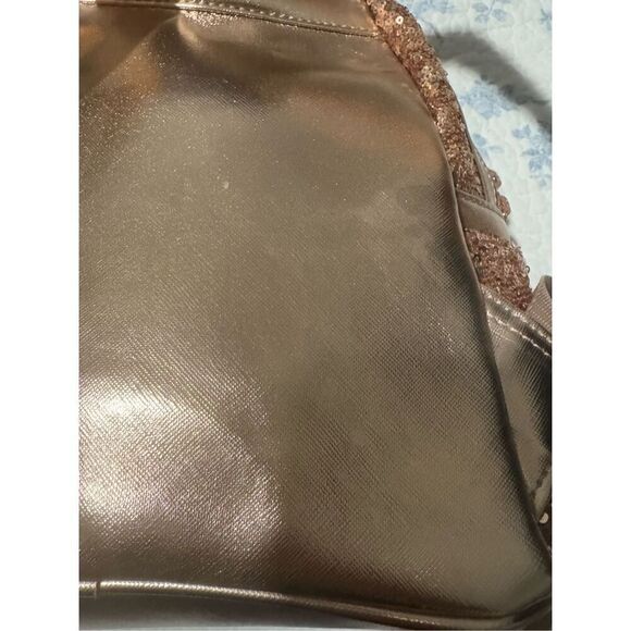 Disney Parks loungefly Minnie mouse sequined Rose gold  backbag - Picture 8 of 12